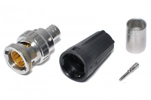 BNC CONNECTOR MALE CRIMP TELLU13