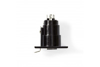 XLR 3-PIN FEMALE PANEL BLACK