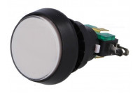 MIKROKYTKIN ISO PAINIKE VALKOINEN 12V LED