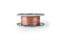 SPEAKER CABLE 2x 0,75mm2 TRANSPARENT (CU) 100m roll