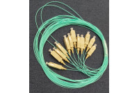 MULTIMODE SC-PIGTAIL SET 12pcs 1,5m aqua