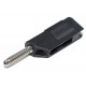 4mm 30A 60V BANANA MALE BLACK