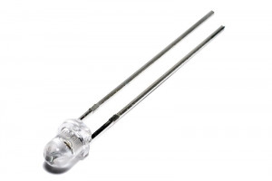 LED 3mm WHITE 30deg 12V With resistor