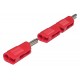 4mm 30A 60V BANANA MALE RED