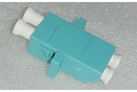 LC Duplex Adapter OM3 Aqua Zr sleeve