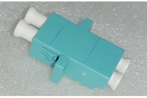 LC Duplex Adapter OM3 Aqua Zr sleeve