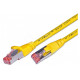 CAT6 PATCH CABLE SHIELDED S/FTP 0,5m yellow