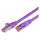 CAT6 PATCH CABLE SHIELDED S/FTP 1m violet