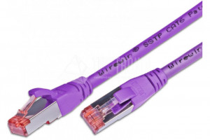 CAT6 VERKKOKAAPELI SUOJATTU S/FTP 1m violetti