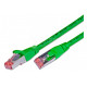 CAT6 PATCH CABLE SHIELDED S/FTP 1m green