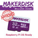 MakerDisk 32GB microSD MEMORY CARD