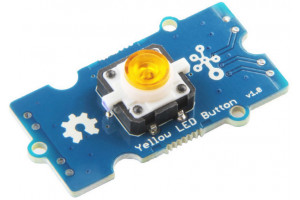 Grove Yellow LED Button