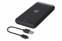 Powerbank 1x USB-A 1x USB-C +Qi 5V 2A 10Ah