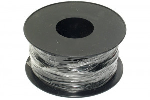 EQUIPMENT WIRE Ø0,5mm BLACK 100m roll