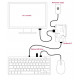 Raspberry Pi Keyboard, Swedish layout (Red/White)