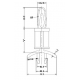 PIIRIKORTIN KIINNITYSMUOVI 9,5mm 4/5,5mm