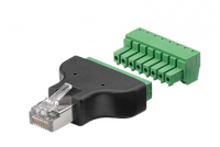 RJ45 MALE PLUG WITH TERMINAL BLOCK