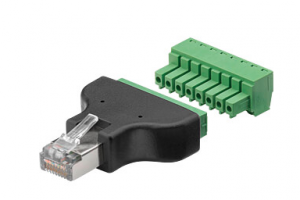 RJ45 MALE PLUG WITH TERMINAL BLOCK