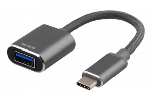 USB-C OTG-adapteri, musta