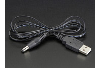 USB to 2.1mm Male Barrel Jack Cable 1m