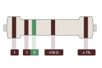 METAL FILM RESISTOR 0,6W: 1,15kohm