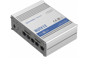 Teltonika RUTX12 2x4G/LTE-A 4xCAT6/WiFi/BT DUAL-SIM REITITIN