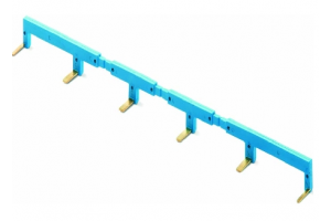 6-way jumper link for types 22.34, 35 mm wide