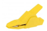 4mm CROCODILE CLIP "BIG MOUTH" YELLOW