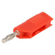 4mm 10A 60V BANANA MALE RED