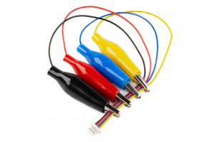 Pimoroni JST-SH to 4x crocodile clip cable 150mm