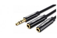 ADAPTERI 2x JAKKI STEREO 3,5mm / PLUGI STEREO