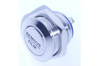 VANDAL PROOF PUSH-BUTTON SWITCH 2A 36V ON/(OFF)