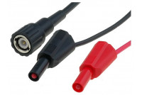 4mm TEST LEADS WITH BNC MALE / 4mm SAFETY BANANA PLUG x2