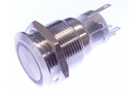 KYTKIN PUNAISELLA LED-MERKKIVALOLLA 12V (ON)-OFF