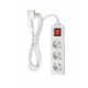 3-WAY EXTENSION CORD WITH SWITCH FLAT PLUG 1.4M