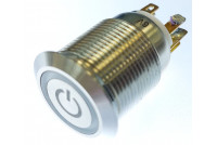 KYTKIN PUNAISELLA LED-MERKKIVALOLLA 12V (ON)-ON