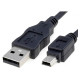 USB-2.0 KAAPELI A-UROS / MINI-B 5-PIN 15cm