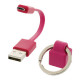 USB-2.0 KAAPELI A-UROS / microB U 0,1m pinkki