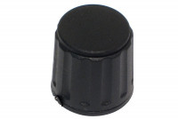 CONTROL KNOB 6mm AXIS Ø20mm BLACK