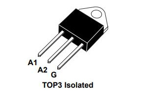 TRIAC 40A 800V 50/50mA TO3PI