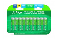 Airam Green Power Alkaline Battery LR6 (AA) 10pcs