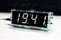 DIY ELECTRONIC CLOCK WHITE