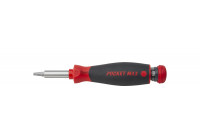 Screwdriver with bit magazine PocketMax magnetic