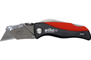 Wiha 45425 Folding Utility Knife With Blade Storage