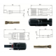 CONNECTOR SET FOR SOLAR PANEL USE