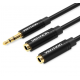 Vention ADAPTERI 2x JAKKI STEREO 3,5mm / PLUGI STEREO 0,3m