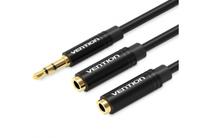 Vention ADAPTERI 2x JAKKI STEREO 3,5mm / PLUGI STEREO 0,3m