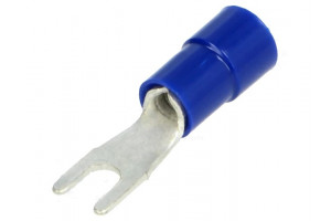 FORK TERMINAL 3,2/4,8mm BLUE