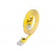 CAT6 FLAT CABLE U/UTP 0,1m yellow