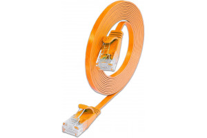 CAT6 LITTEÄ VERKKOKAAPELI U/UTP 0,1m oranssi